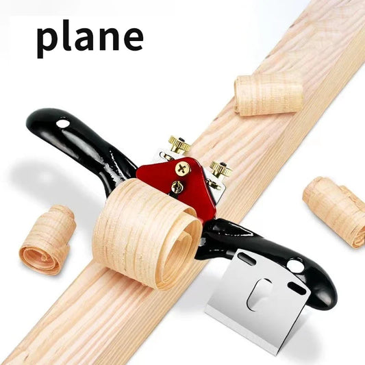 Adjustable Double Wire Iron Planer Straight Edge Trimming Woodworking Bird Trimming Household Handmade Planing Woodworking Tools