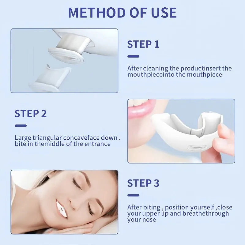 Anti Snoring Mouthpiece Soft Silicone Portable Anti Snore Device That Work Sleep Stop Apnea Mouth Guard Stopper for Men Women