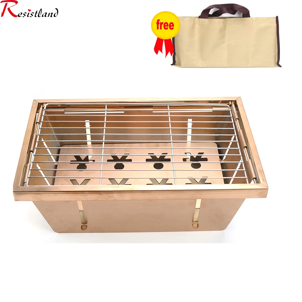 Mesa de madera IGT plegable y extraíble para acampar, estufa de Gas, mesa ligera portátil para barbacoa, parrilla, pícnic al aire libre, mesa de pesca 