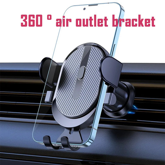 Soporte para teléfono para automóvil, TOPK 2023 Upgrade Soporte para teléfono universal con bloqueo automático con clip de gancho para ventilación de aire del automóvil para iPhone Samsung 