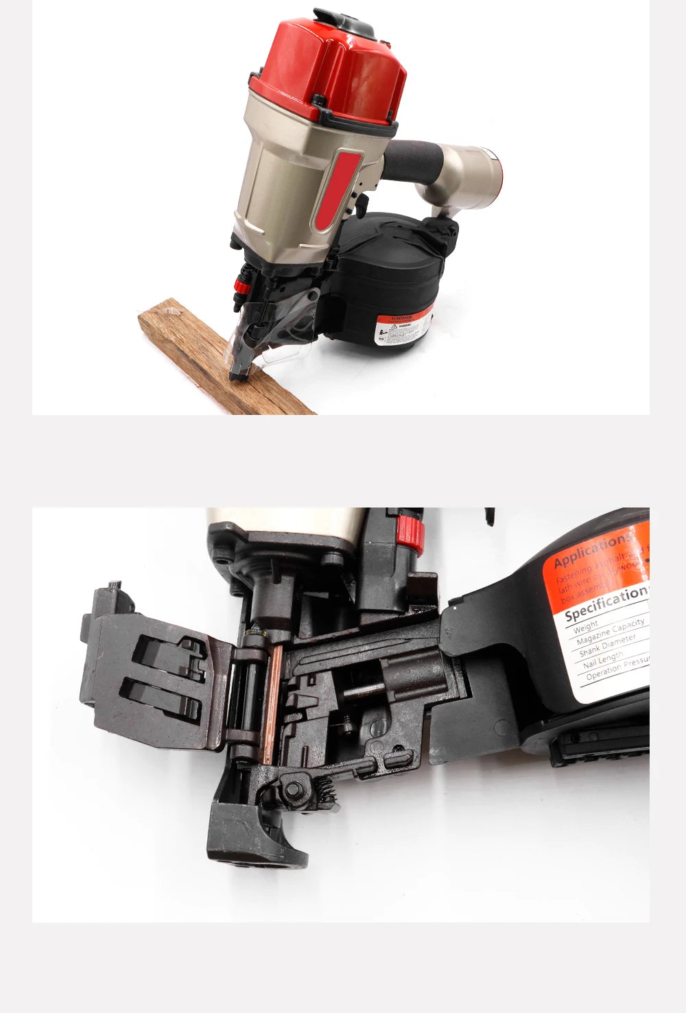 Coil Nailer CN90 And CN90B For 50-90mm Nails Heavy Duty Pallets and Crating Working MAX USA Design