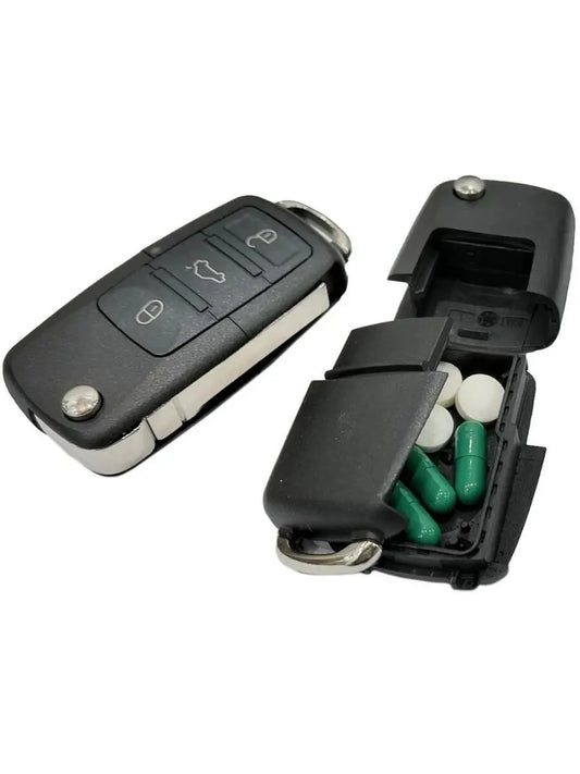 Mini caja de seguridad oculta creativa para llave de coche, compartimento secreto, control remoto de coche vacío, oculta y almacena dinero, pastillas y monedas 