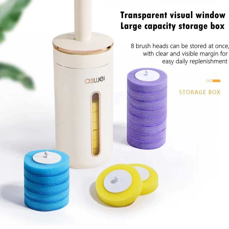 Disposable Toilet Brush Wallmounted Toilet Cleaner Replacement Head Cleaning Tool Toilet Brush WC Kit Bathroom Accessories