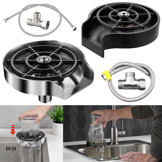 High Pressure Faucet Glass Rinser For Kitchen Sink Automatic Glass Cup Washer Bar Accessories Beer Coffee Milk Tea Cup Cleaner