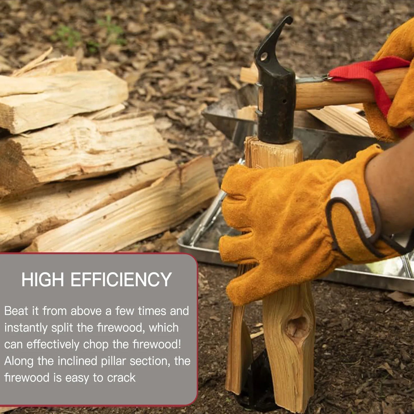 手动柴火劈木机高效易操作劈木机适用于木炉壁炉火坑