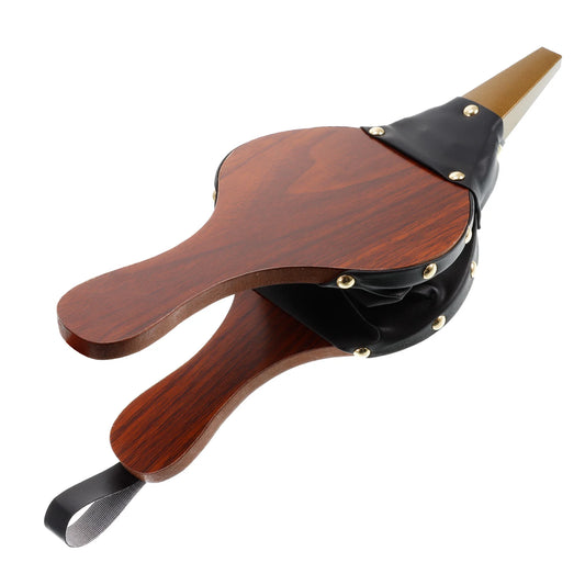 Mini Vintage Wooden Manual Handmade Air Blower Fan Blower For Fireplace Barbecue Fire Bellows Outdoor Cooking Picnic Camping