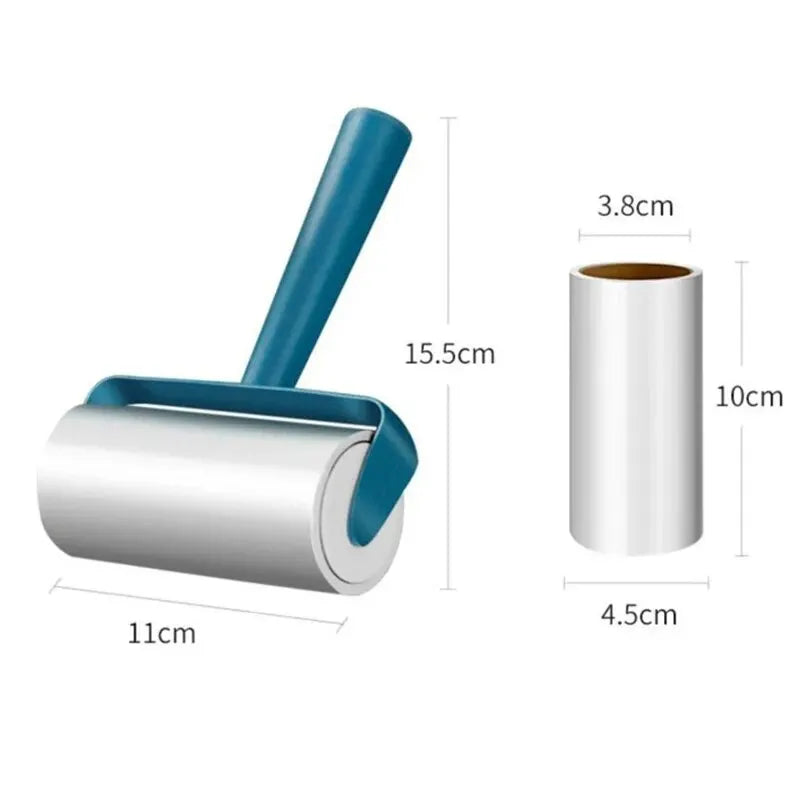 New Tearable Roll Paper Sticky Roller Brush Pet Hair Remover Clothes Carpet Cleaning Brush Plush Razor Household Cleaning Tool