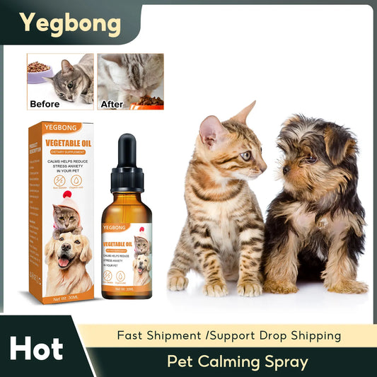 Pet Calming Drops Prevent Howling Reduce Anxiety Remove Stress Anti Dog Chew Enhance Physical Fitness Cat Anti Anxiety Liquid
