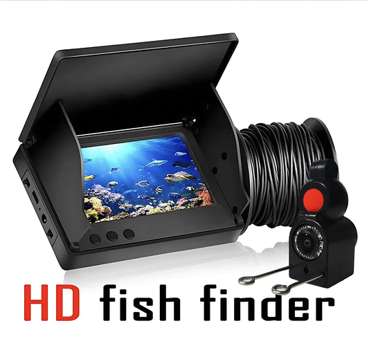Portable Fish Depth Finder Water Handheld 1080P 4.3 Inch LCD Fish Finder Underwater 220° Fishing Camera With Night Vision