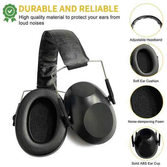 Shooting Range Ear Protection Adjustable Compact Noise Reducing Hearing Protection,Slim Shooting Earmuffs NRR 21dB