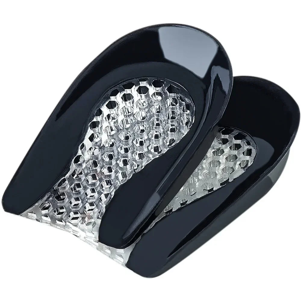 Silicone Gel Heel Pad for Shock Absorption Plantar Fasciitis Pain Relief Foot Care Insert Insole Height Increase Cup Cushion Pad
