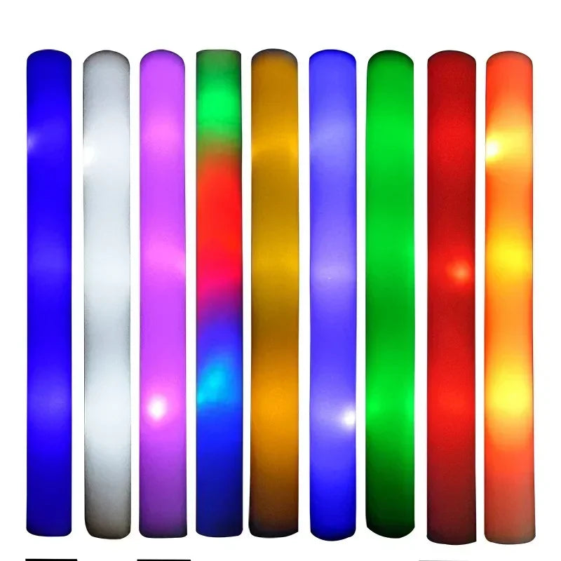 Multi Color Concert Favor Naked Rod Stick LED Light Up Foam Glow Sticks Party Supplies for Events Celebrations