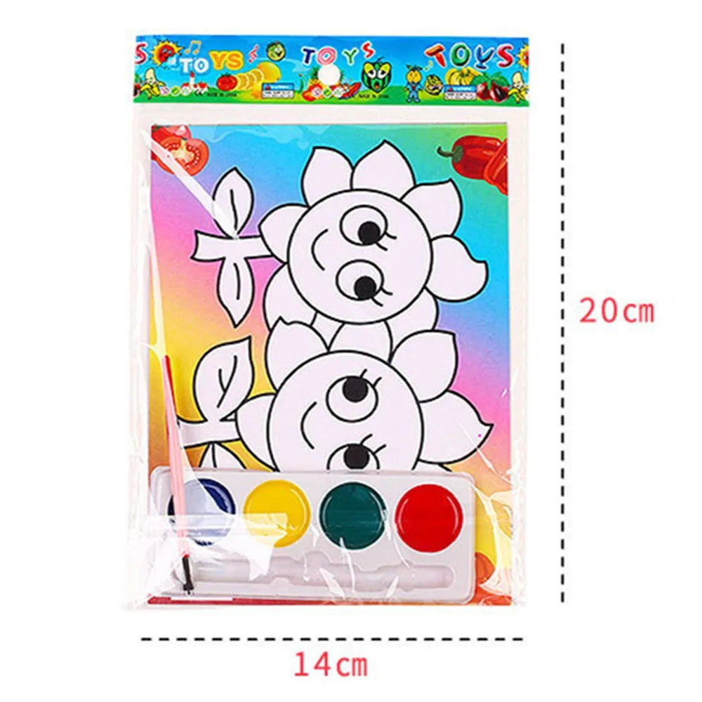 10-30 Pcs DIY Cartoon Paint Coloring Graffiti Painting Kids Birthday Kindergarten Party Gift Back To School Reward Carnival Gift