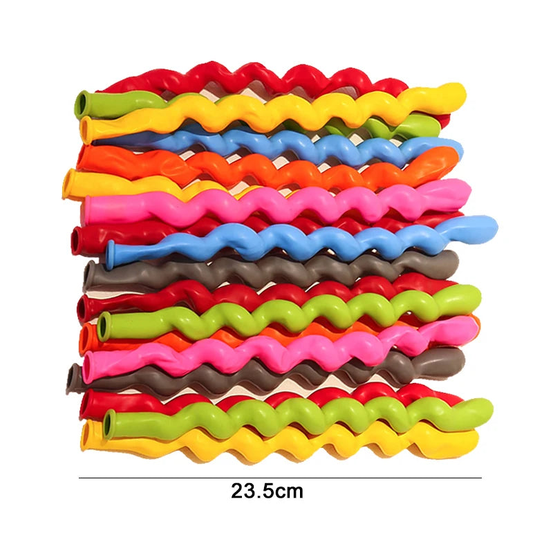 20~200pcs Spiral Long Balloon Multicolor Unique Twist Spiraal Latex Balloon Wedding Happy Birthday Holiday Decorations TMZ