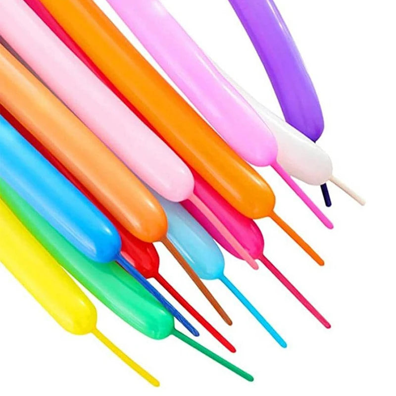 50/100/200pcs Magic Long Strip Balloon Thickened Inflatable Toy Twist Latex Balloons Children Day Birthday Party Decorations TMZ