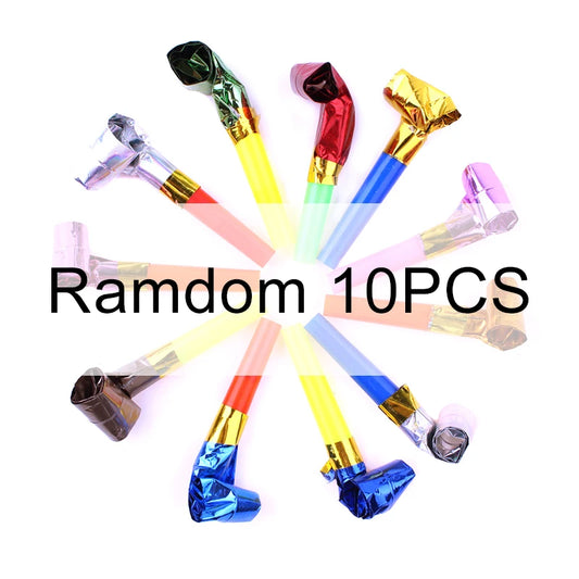 Multi-colored Blowing Dragon Whistles Set 5/10/15/20PCS Plastic Party Atmosphere Creation Noise Maker Souvenir Carnival Gift ZYF