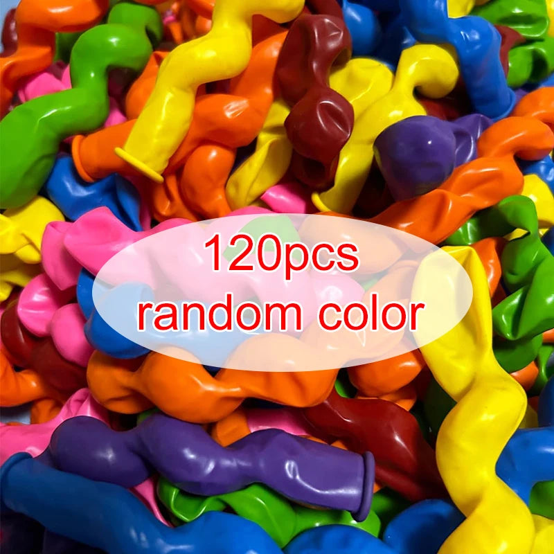 20~200pcs Spiral Long Balloon Multicolor Unique Twist Spiraal Latex Balloon Wedding Happy Birthday Holiday Decorations TMZ