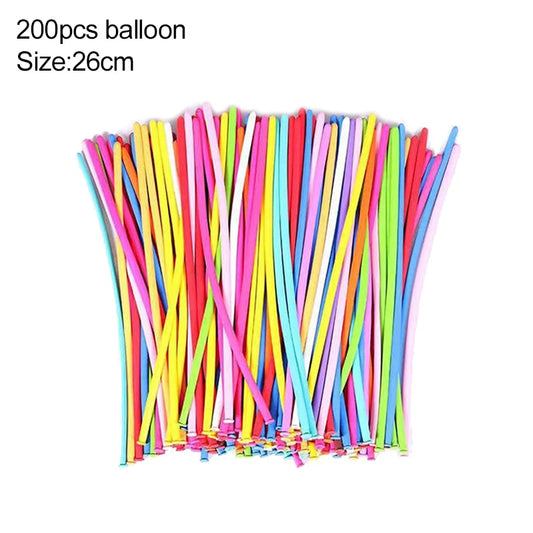 50/100/200pcs Magic Long Strip Balloon Thickened Inflatable Toy Twist Latex Balloons Children Day Birthday Party Decorations TMZ