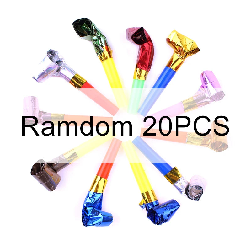 Multi-colored Blowing Dragon Whistles Set 5/10/15/20PCS Plastic Party Atmosphere Creation Noise Maker Souvenir Carnival Gift ZYF