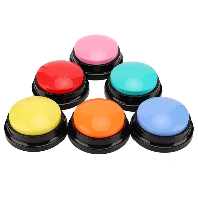 6pcs Dog Record Button Multifunction Portable 30 Seconds Record Talking Buttons for Cats Dogs Pets