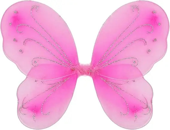 6pcs Fairy Wings Bulk for Kids Butterfly Wings Costume Accessories for Girls for Birthday Party Favors Dress Up Decoration