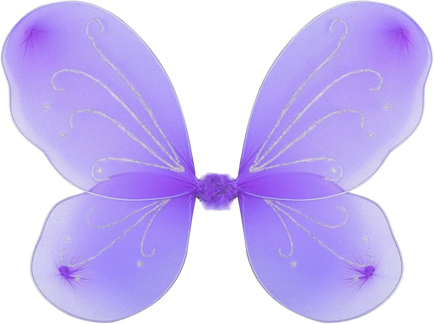 6pcs Fairy Wings Bulk for Kids Butterfly Wings Costume Accessories for Girls for Birthday Party Favors Dress Up Decoration