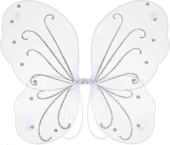6pcs Fairy Wings Bulk for Kids Butterfly Wings Costume Accessories for Girls for Birthday Party Favors Dress Up Decoration