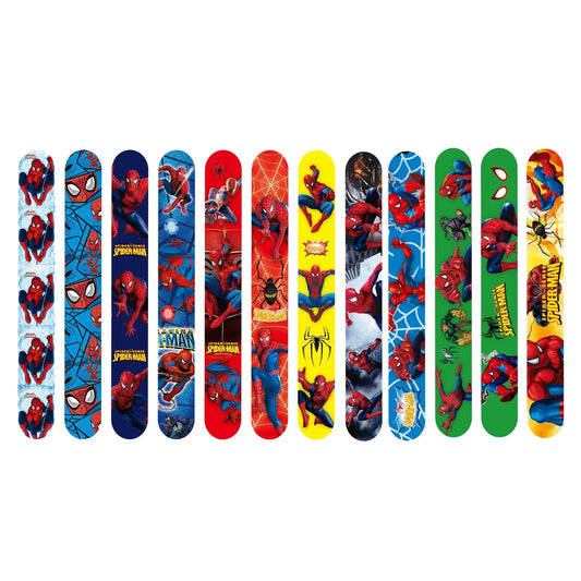 12pcs Spidey and His Amazing Friends Bracelets Wristband Snap Bracelet for Girl Birthday Party Party Favors Baby Shower Supplies