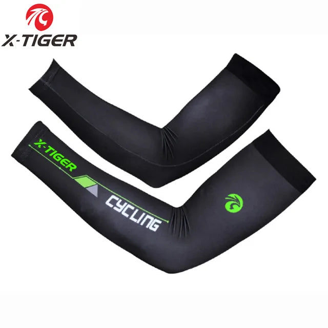 X-TIGER manga de ciclismo para deportes al aire libre, protección solar, mangas de brazo UV, tela de hielo, transpirable, calentadores de brazo para correr y ciclismo 