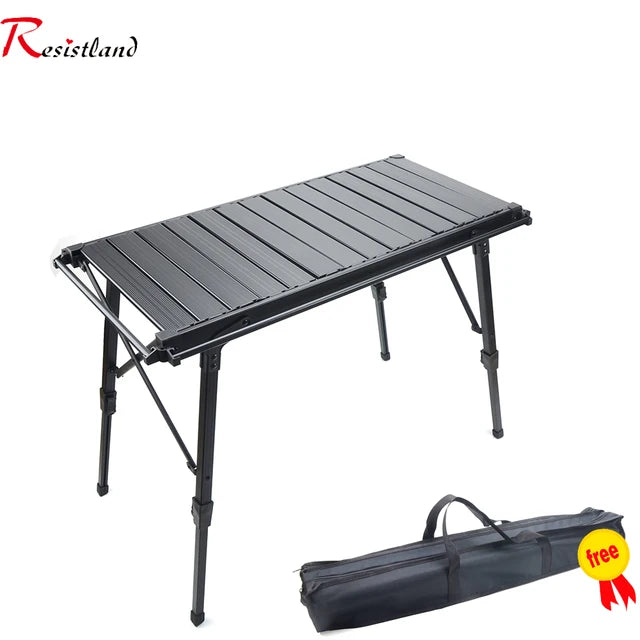 Mesa de madera IGT plegable y extraíble para acampar, estufa de Gas, mesa ligera portátil para barbacoa, parrilla, pícnic al aire libre, mesa de pesca 