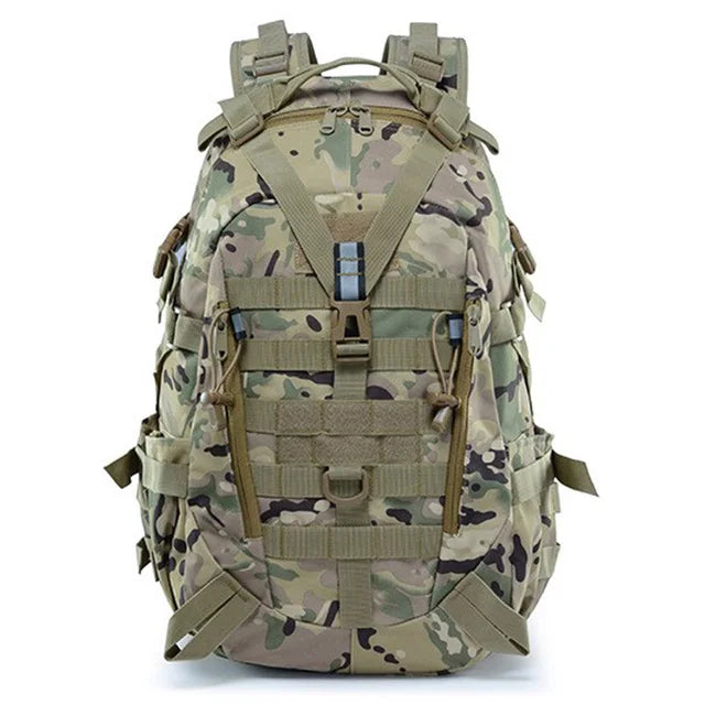 Mochila de Camping de 40L, bolso militar para hombre, bolsas de viaje, mochila táctica Molle para escalada, senderismo, bolso de hombro reflectante para exteriores