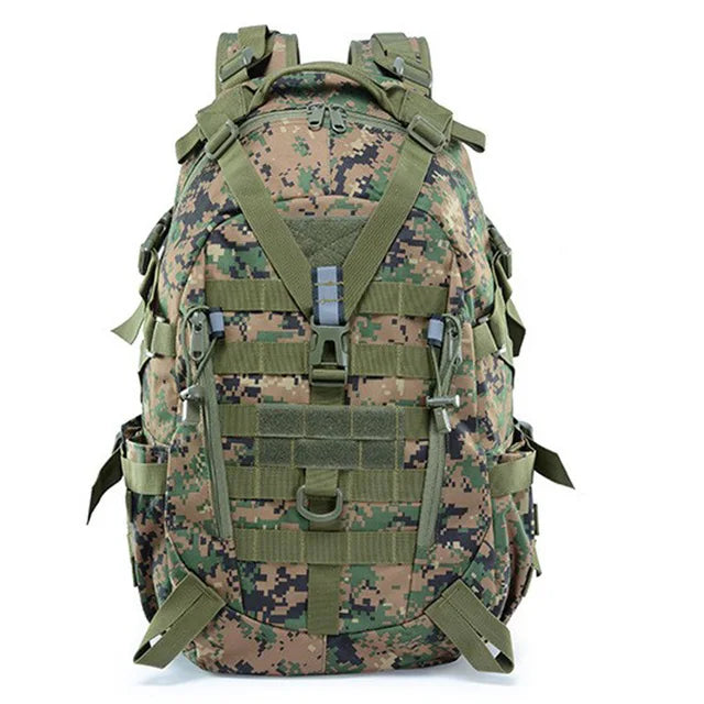 Mochila de Camping de 40L, bolso militar para hombre, bolsas de viaje, mochila táctica Molle para escalada, senderismo, bolso de hombro reflectante para exteriores