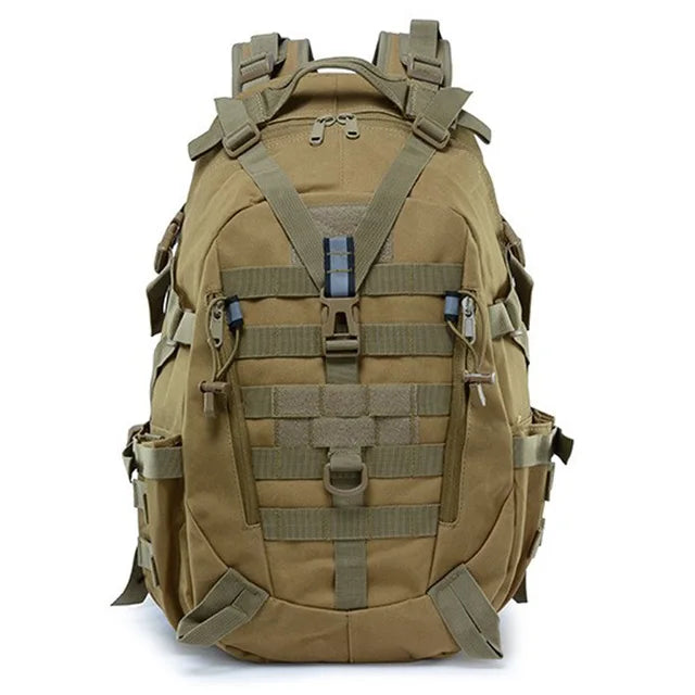 Mochila de Camping de 40L, bolso militar para hombre, bolsas de viaje, mochila táctica Molle para escalada, senderismo, bolso de hombro reflectante para exteriores