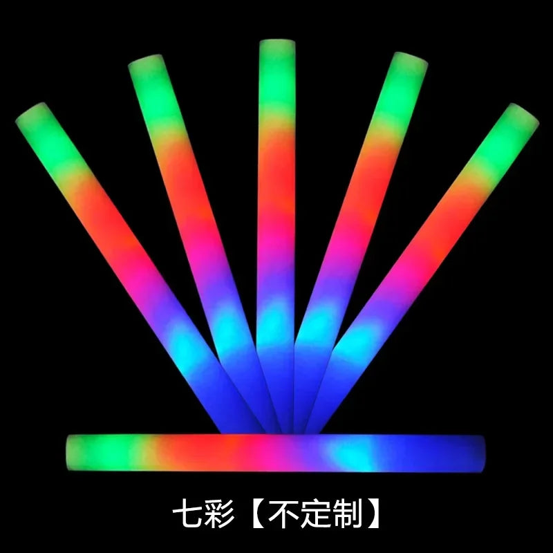 Multi Color Concert Favor Naked Rod Stick LED Light Up Foam Glow Sticks Party Supplies for Events Celebrations