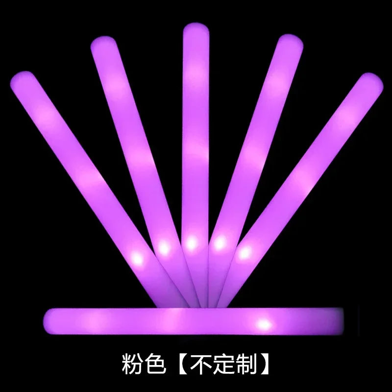 Multi Color Concert Favor Naked Rod Stick LED Light Up Foam Glow Sticks Party Supplies for Events Celebrations