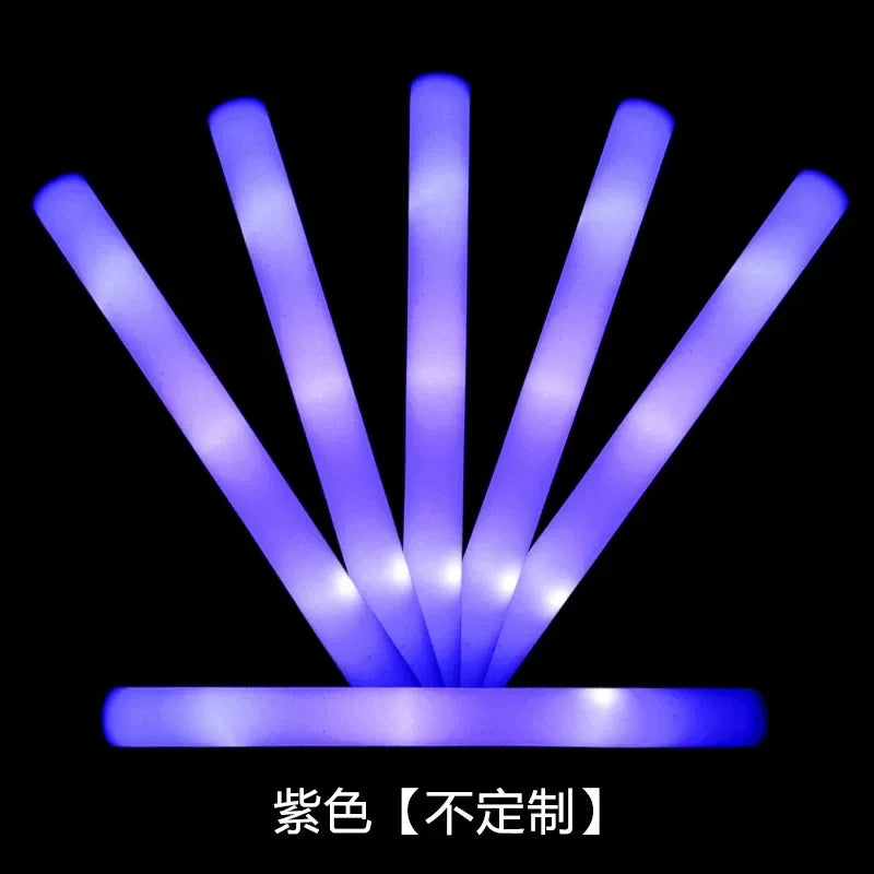 Multi Color Concert Favor Naked Rod Stick LED Light Up Foam Glow Sticks Party Supplies for Events Celebrations