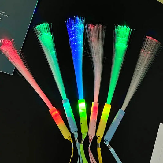 5/10PCS Color Optical Fiber Fluorescent Toy Kids Birthday Party Gifts Night Light Props Performance Festival Wedding Decorations