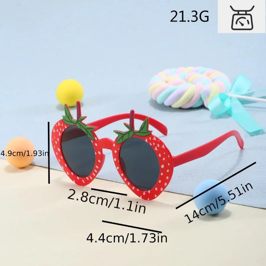 1-24PCS Fruit Eyeglasses Pineapple Sunglasses Luau Party Sunglasses Funny Sunglasses Dress Props for Hawaiian Party Supplies