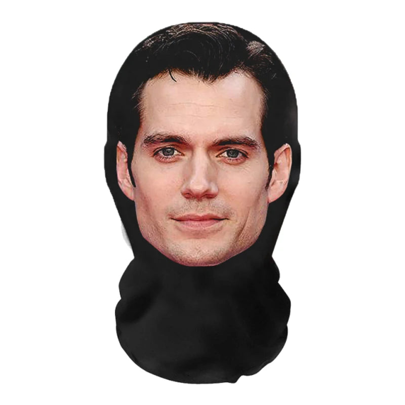3D Printed Celebrity Realistic Face Mask Stretch Mesh Full Face Mask Men Role Play Headdress Hip Hop Balaclava Cosplay Mask