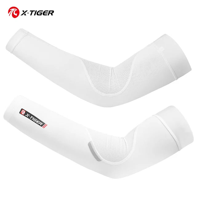 X-TIGER manga de ciclismo para deportes al aire libre, protección solar, mangas de brazo UV, tela de hielo, transpirable, calentadores de brazo para correr y ciclismo 