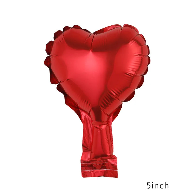 50pcs 5inch Foil Star Balloons Heart balloon Wedding Decoration Silver Gold Heart Balloons Birthday Baby Shower Wedding Supplies
