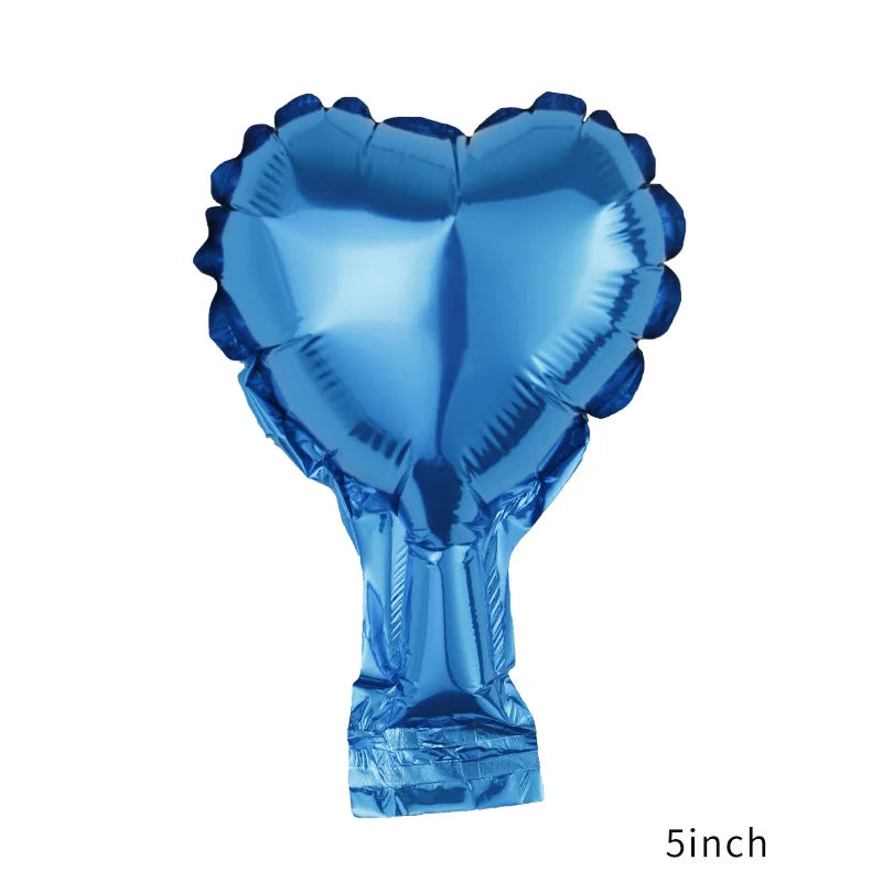 50pcs 5inch Foil Star Balloons Heart balloon Wedding Decoration Silver Gold Heart Balloons Birthday Baby Shower Wedding Supplies