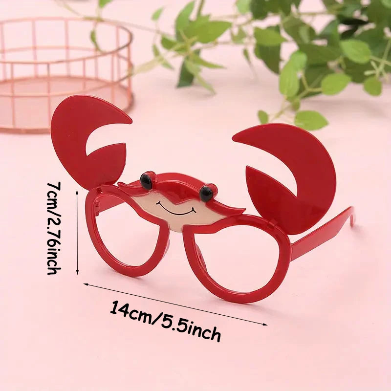 1-24PCS Fruit Eyeglasses Pineapple Sunglasses Luau Party Sunglasses Funny Sunglasses Dress Props for Hawaiian Party Supplies