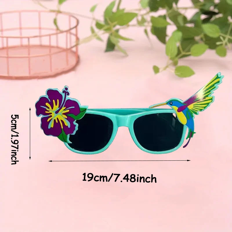 1-24PCS Fruit Eyeglasses Pineapple Sunglasses Luau Party Sunglasses Funny Sunglasses Dress Props for Hawaiian Party Supplies