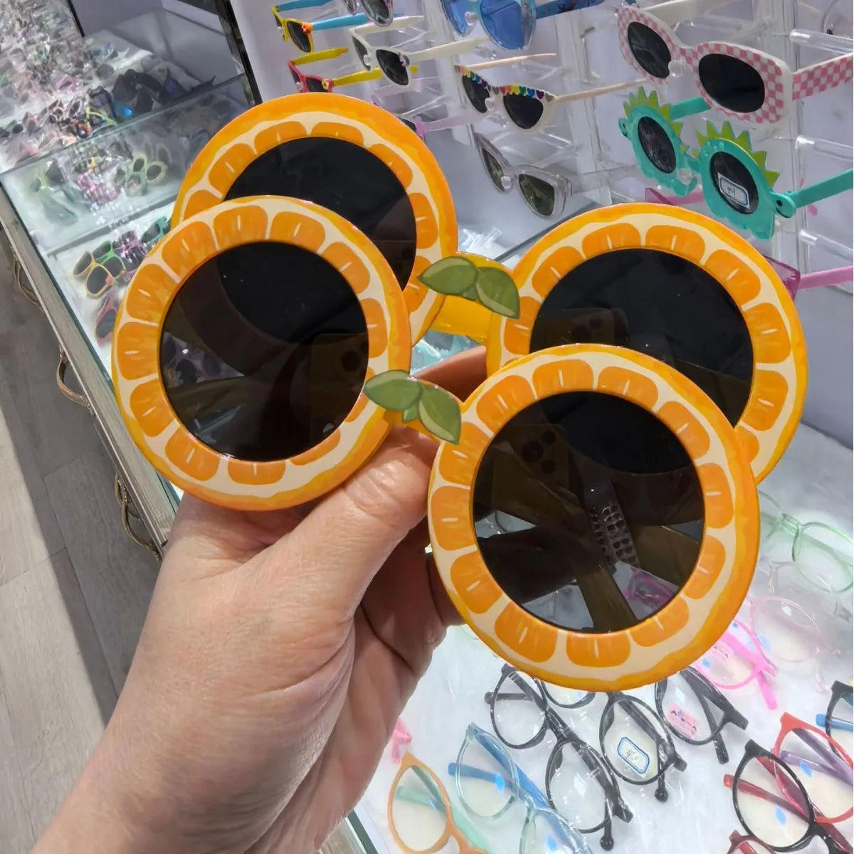 1-24PCS Fruit Eyeglasses Pineapple Sunglasses Luau Party Sunglasses Funny Sunglasses Dress Props for Hawaiian Party Supplies