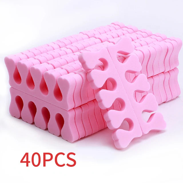 Nail Art Toe Separators Fingers Foots Sponge Soft UV Gel Polish Beauty Tools Manicure Pedicure Pack Nail Kits