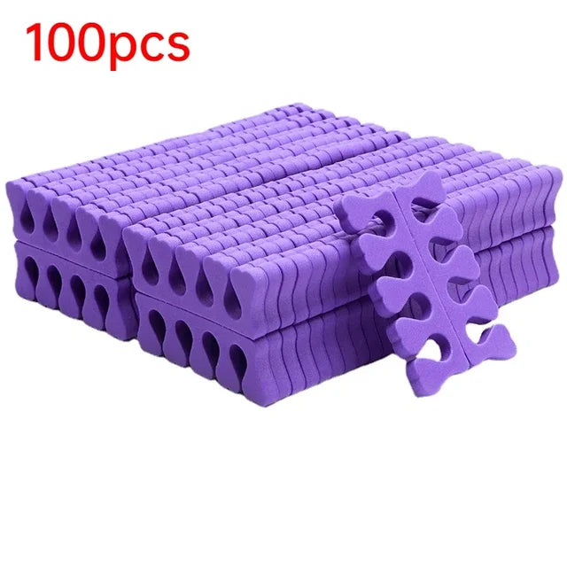 Nail Art Toe Separators Fingers Foots Sponge Soft UV Gel Polish Beauty Tools Manicure Pedicure Pack Nail Kits