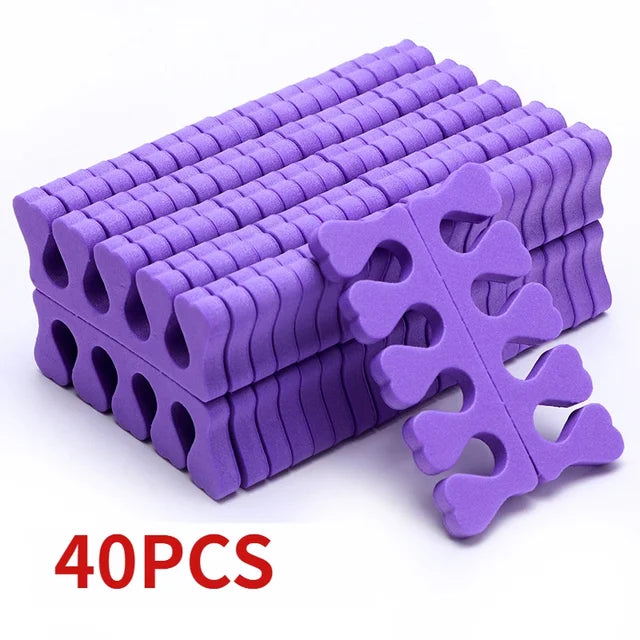 Nail Art Toe Separators Fingers Foots Sponge Soft UV Gel Polish Beauty Tools Manicure Pedicure Pack Nail Kits